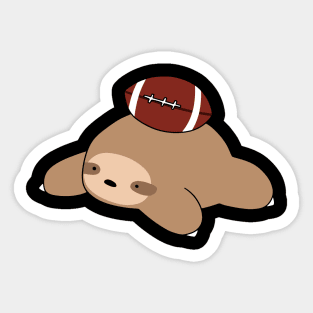 Sloth and Football Sticker